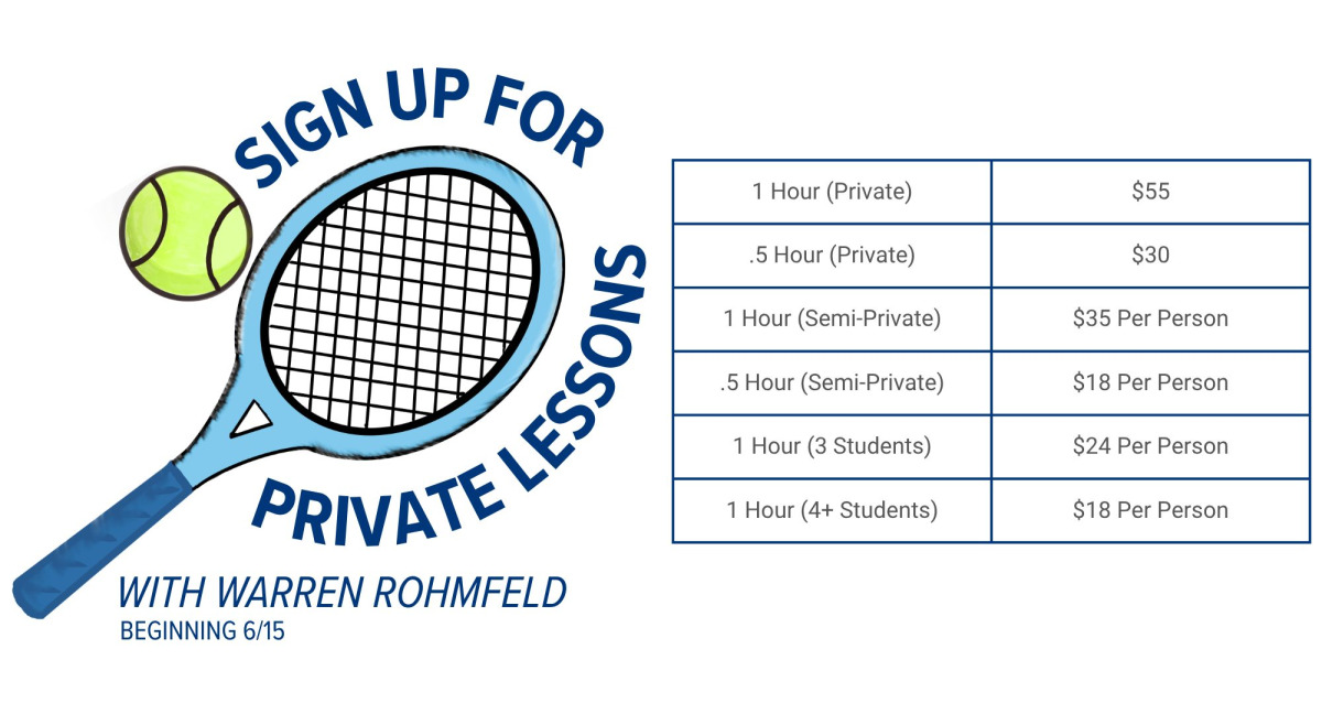 Private Lessons W/ Prices & Date